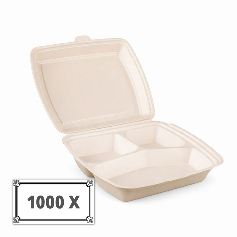 Menübox 3 geteilt - 1000 Stück