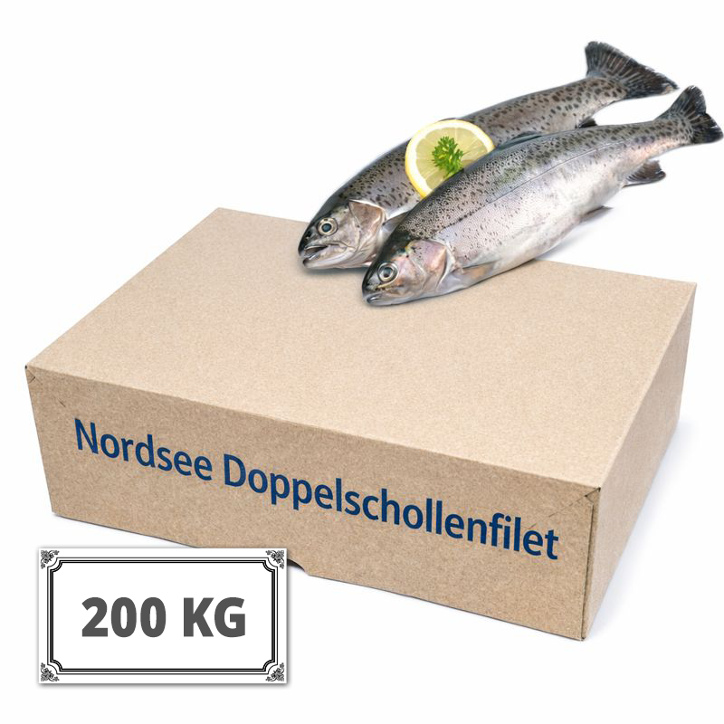 TK Nordsee Schollen-Doppelfilet nat. - 200 Kg