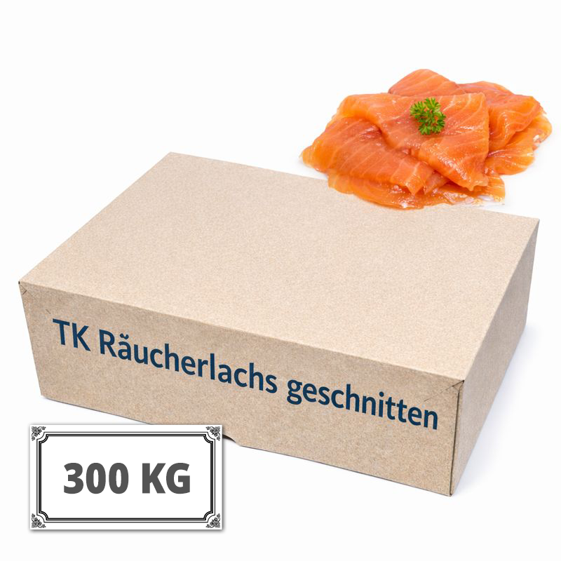 TK Räucherlachs geschnitten 900-1400g - 300 Kg